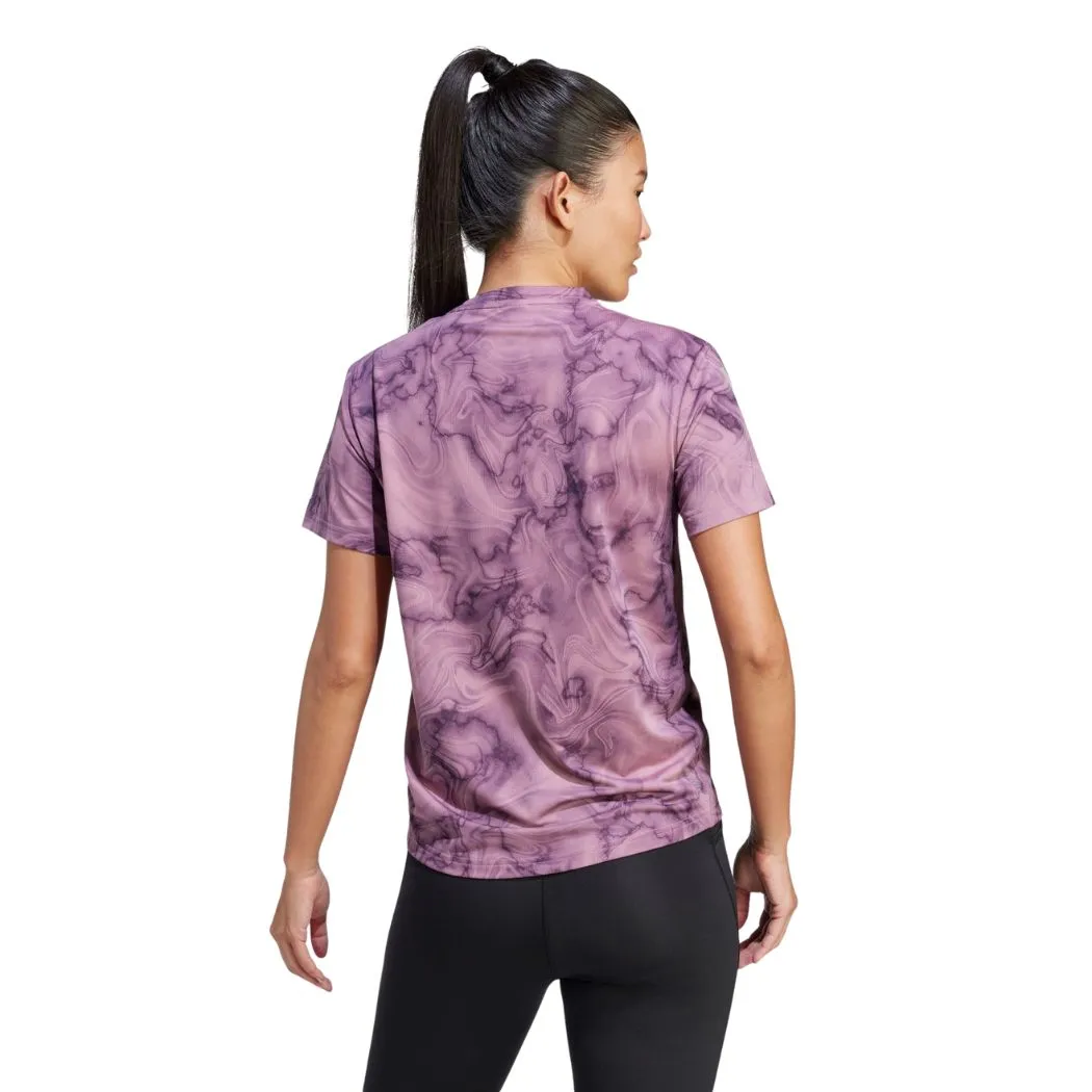 adidas Own The Run Allover Print Women's Tee