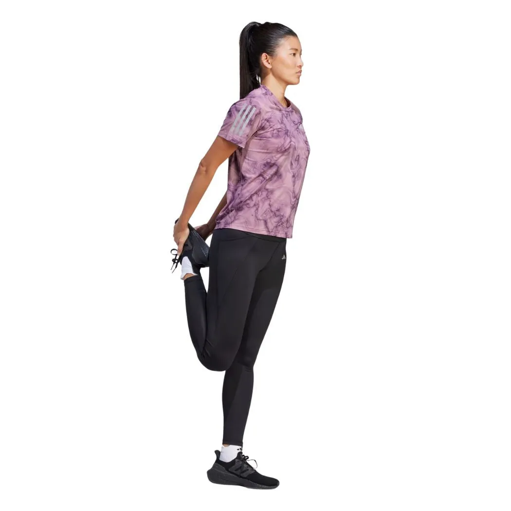 adidas Own The Run Allover Print Women's Tee