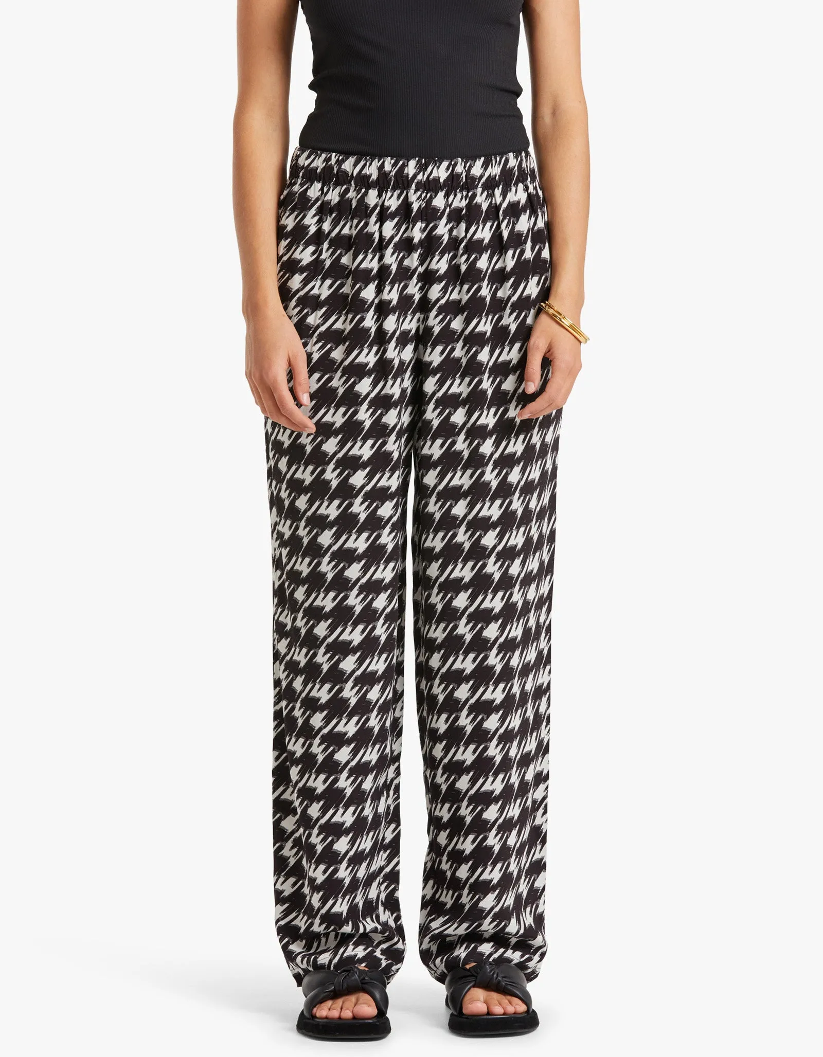 Aiden Pant - Houndstooth Print