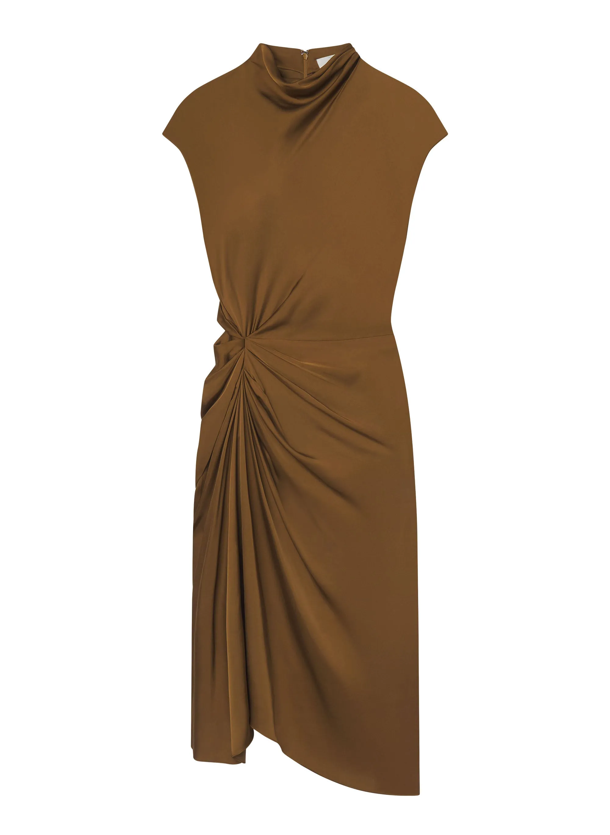Alma Satin Midi Dress