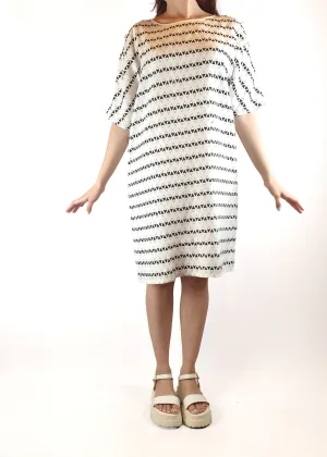 Alpha 60 black and white print dress size S (best fits 10)