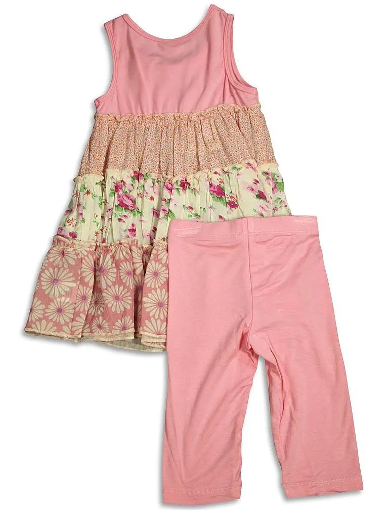 Baby Sara Toddler & Girls Tank Pant Sets - Assorted Fabrics Styles Colors, 30682