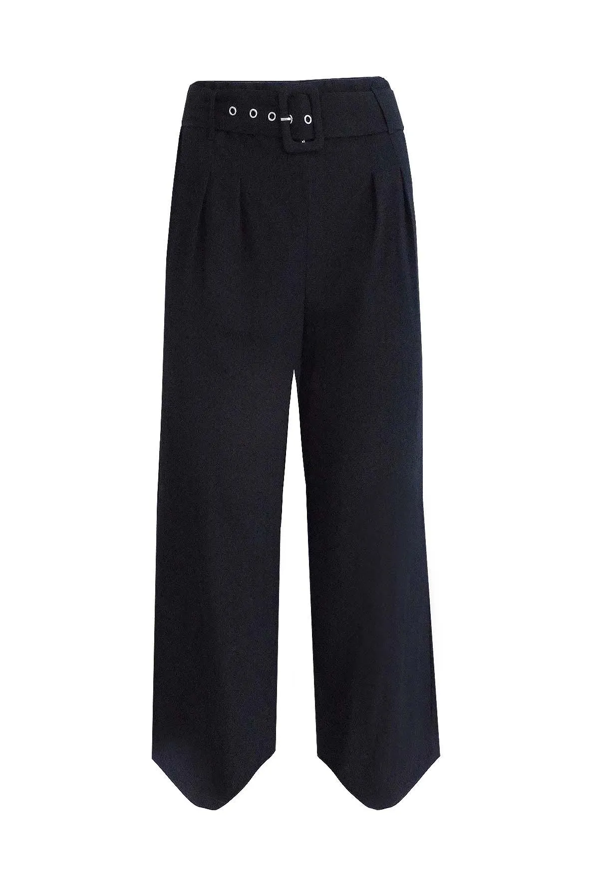 Black Pants With Big White Button