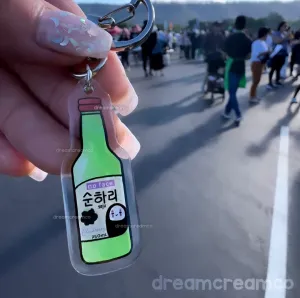 Blackberry Soju Spirit Acrylic Charm - No Face
