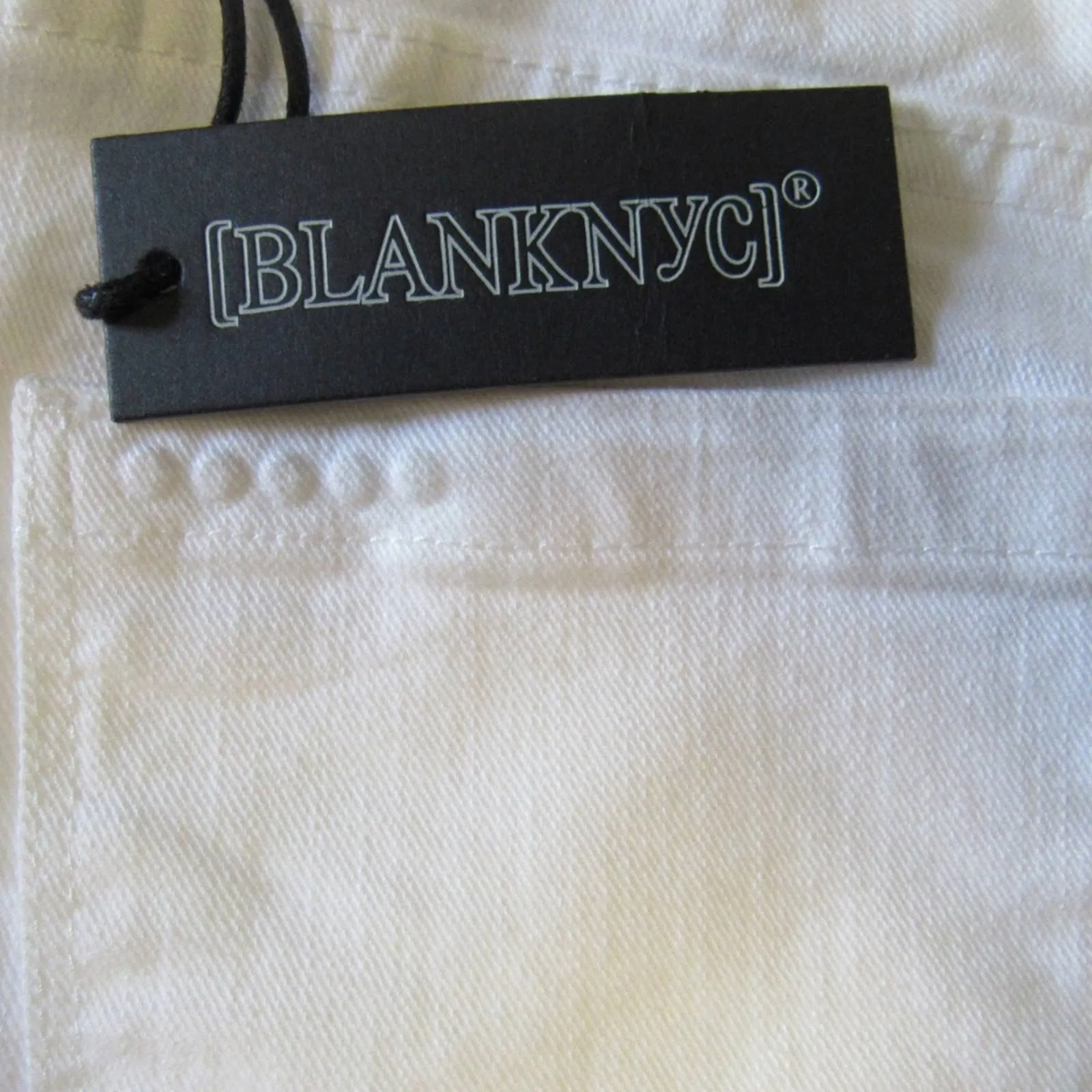 Blank NYC The Essex Cutoff Denim Shorts White