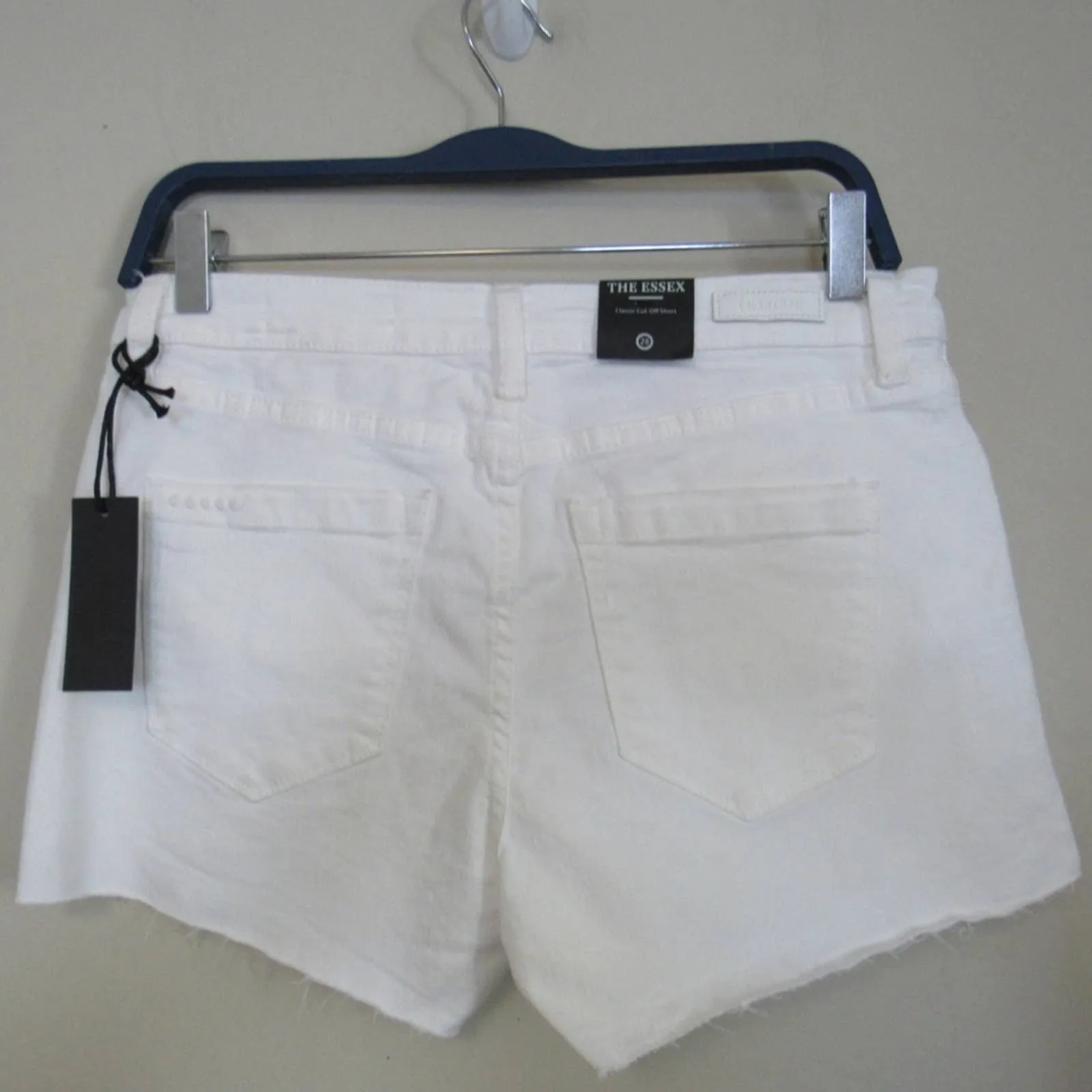 Blank NYC The Essex Cutoff Denim Shorts White