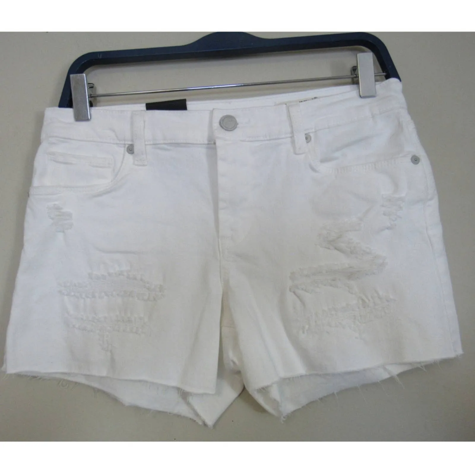 Blank NYC The Essex Cutoff Denim Shorts White