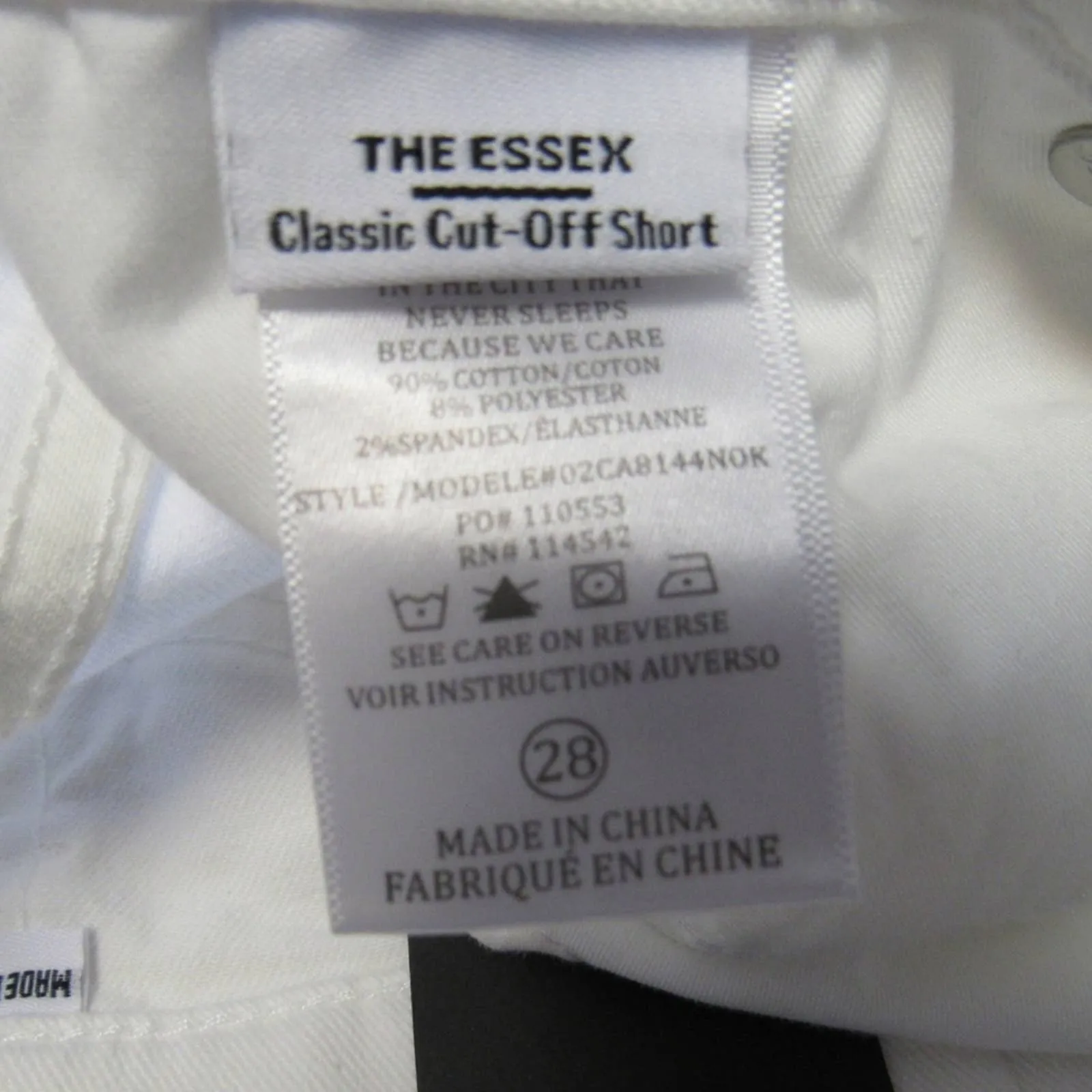 Blank NYC The Essex Cutoff Denim Shorts White