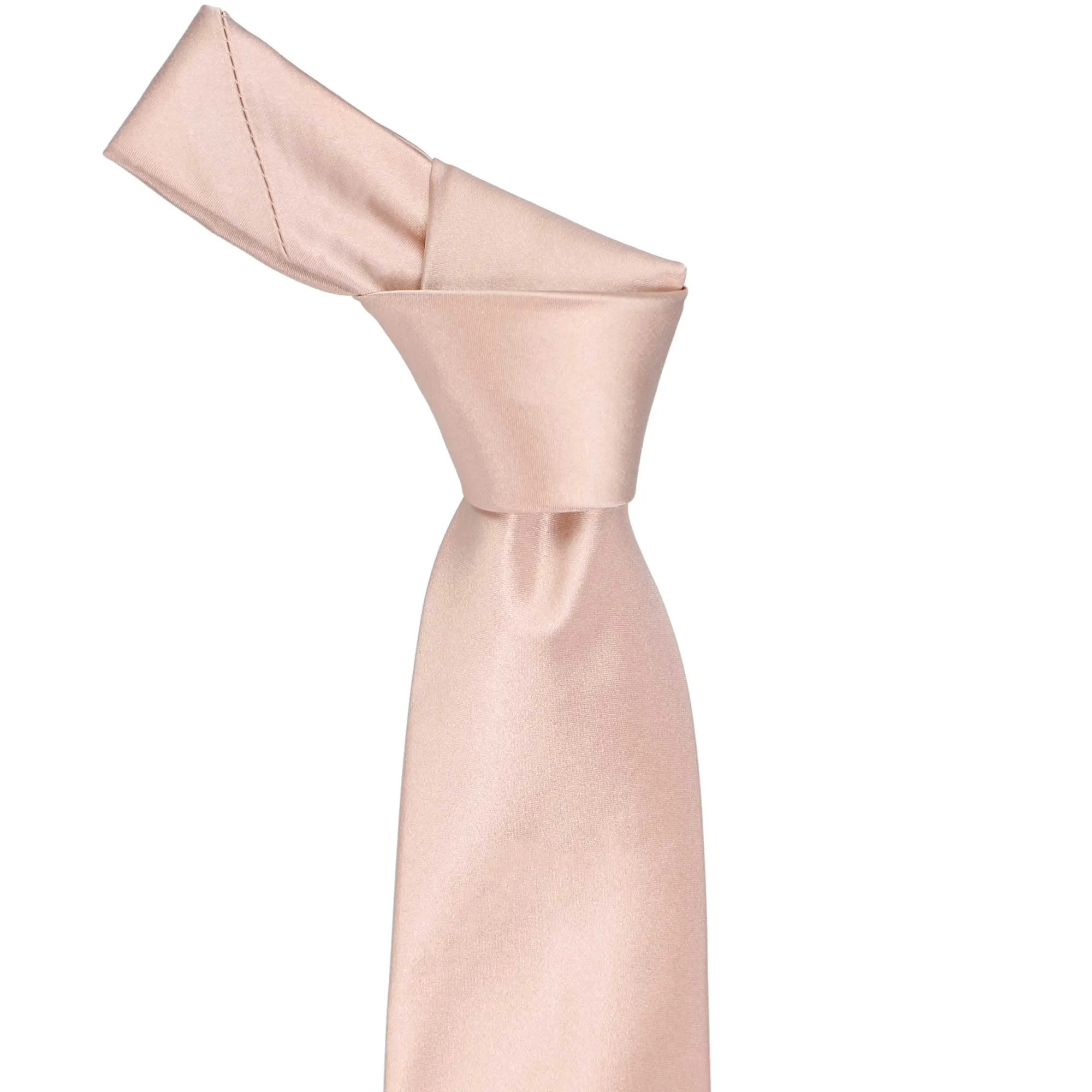 Blush Pink Extra Long Solid Color Necktie