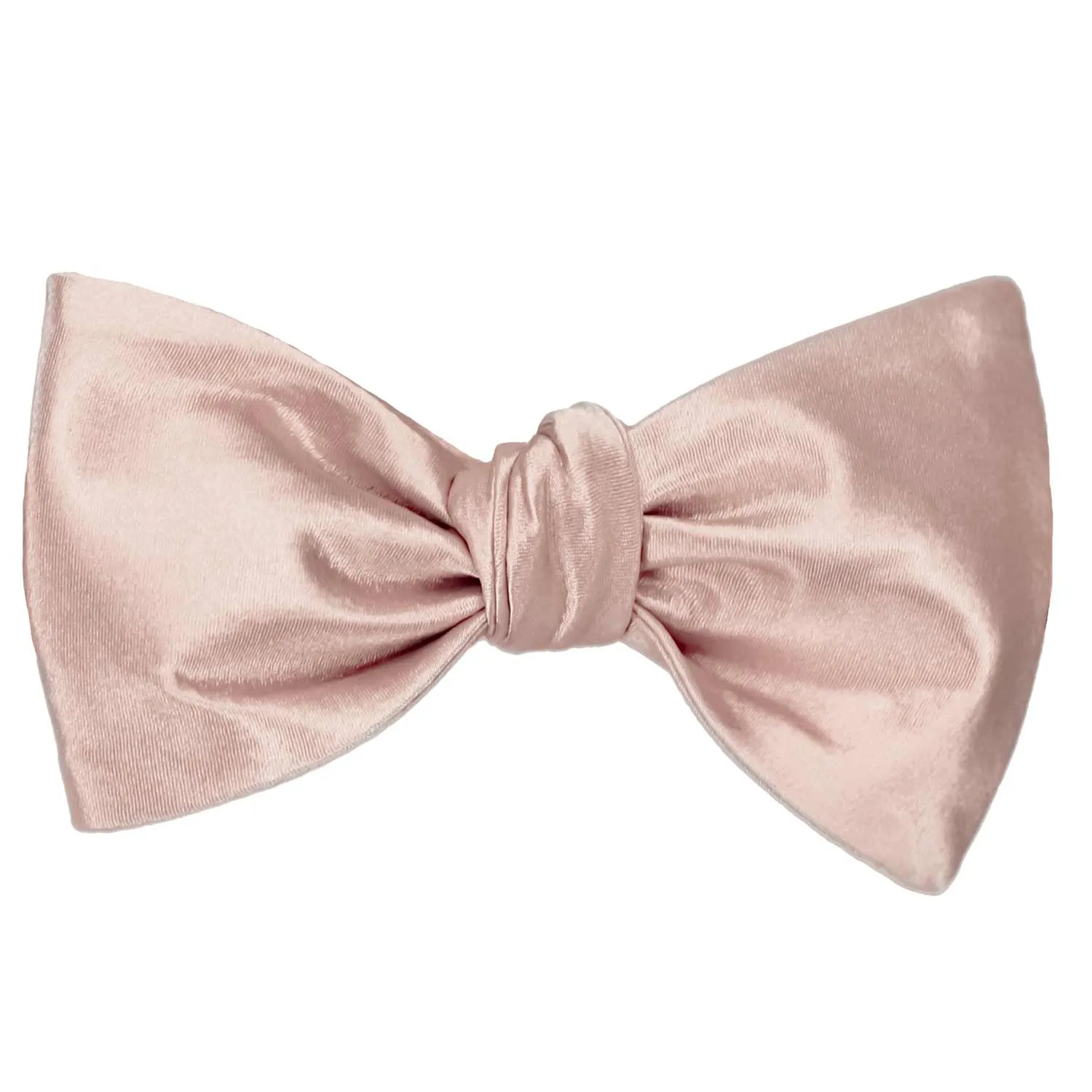 Blush Pink Self-Tie Bow Tie