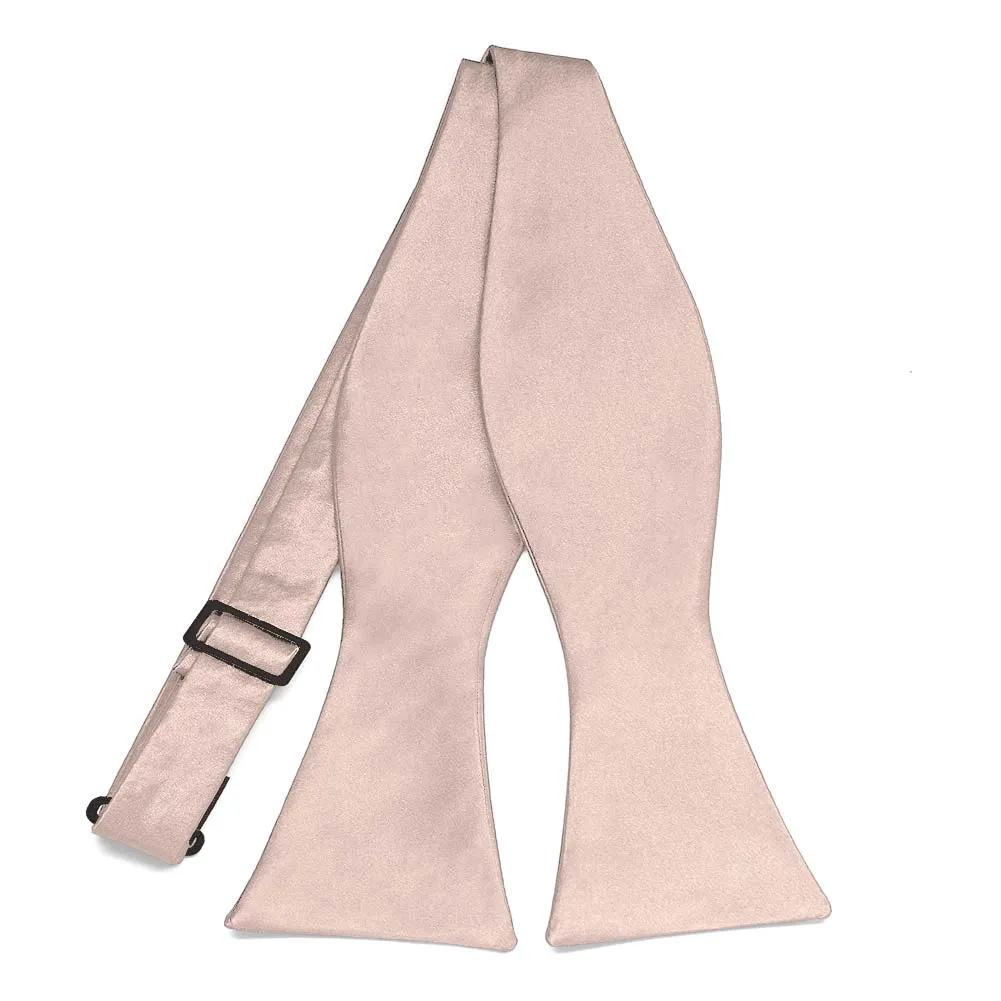 Blush Pink Self-Tie Bow Tie