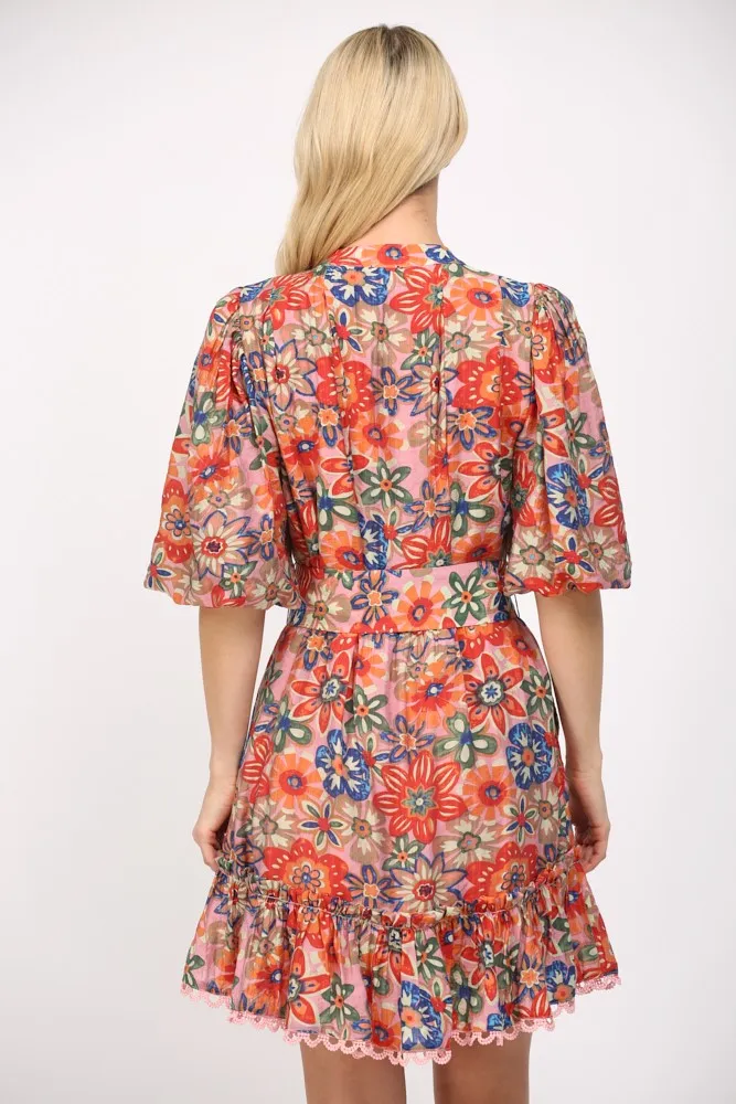 Boho Puff Sleeve Dress