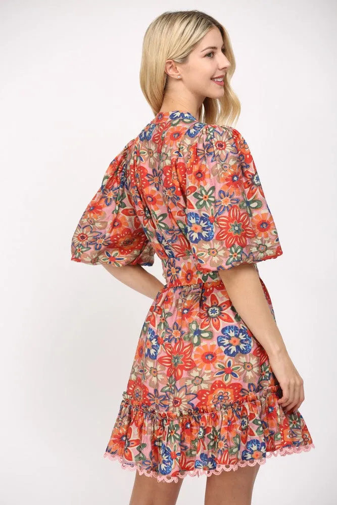 Boho Puff Sleeve Dress