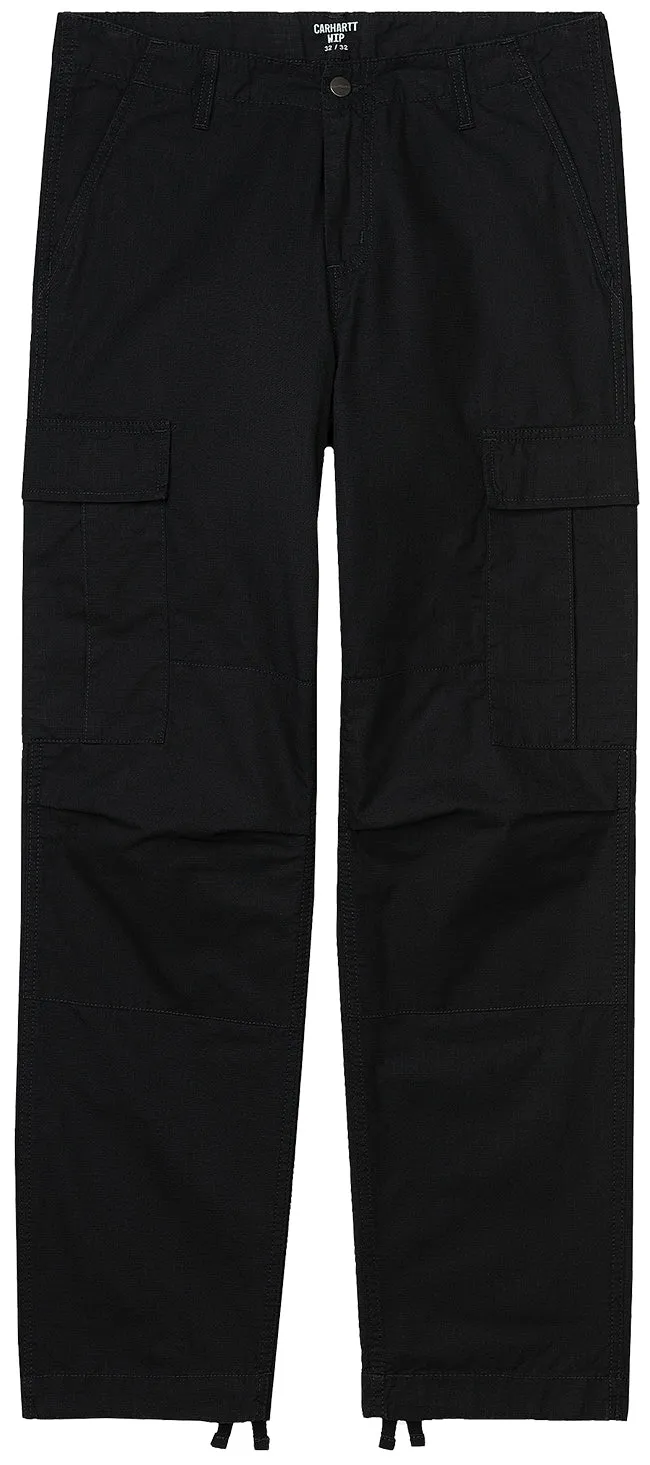 Carhartt WIP Mens Regular Cargo Pant Black Rinsed