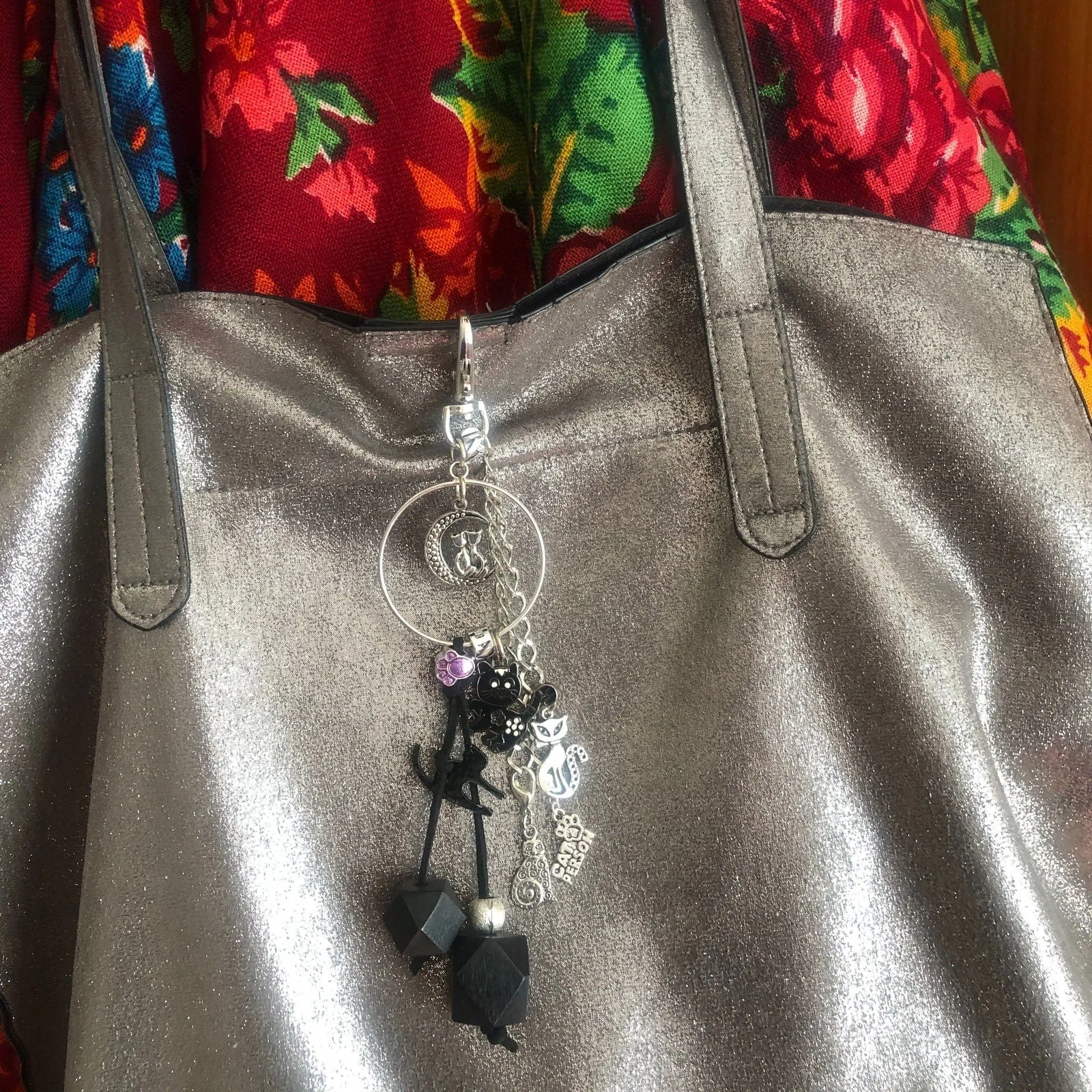 Cats Handmade Bag Charm