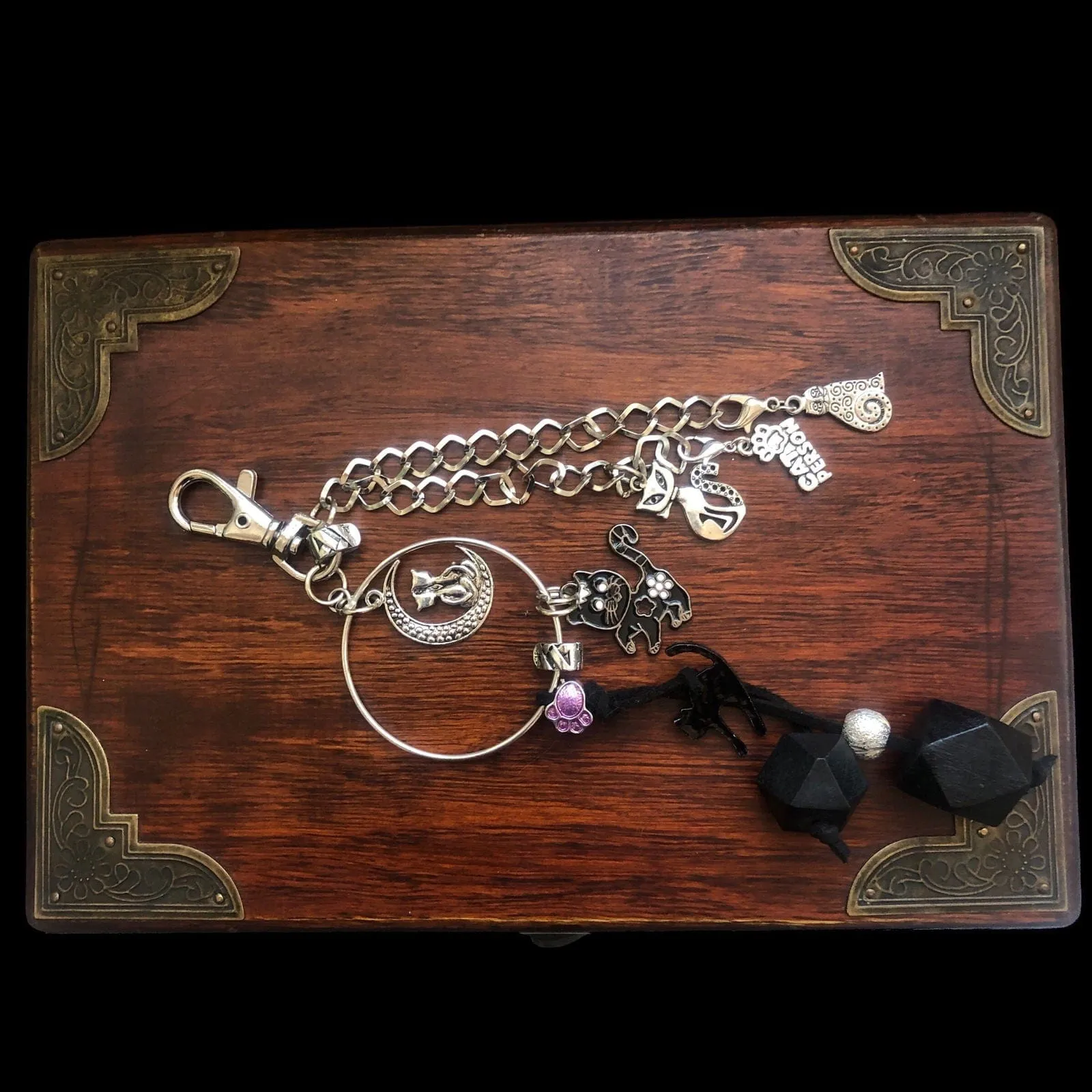 Cats Handmade Bag Charm
