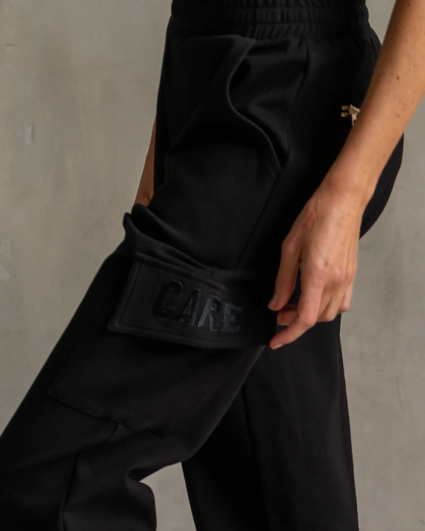 Chloe Interlock Cargo Pants Black