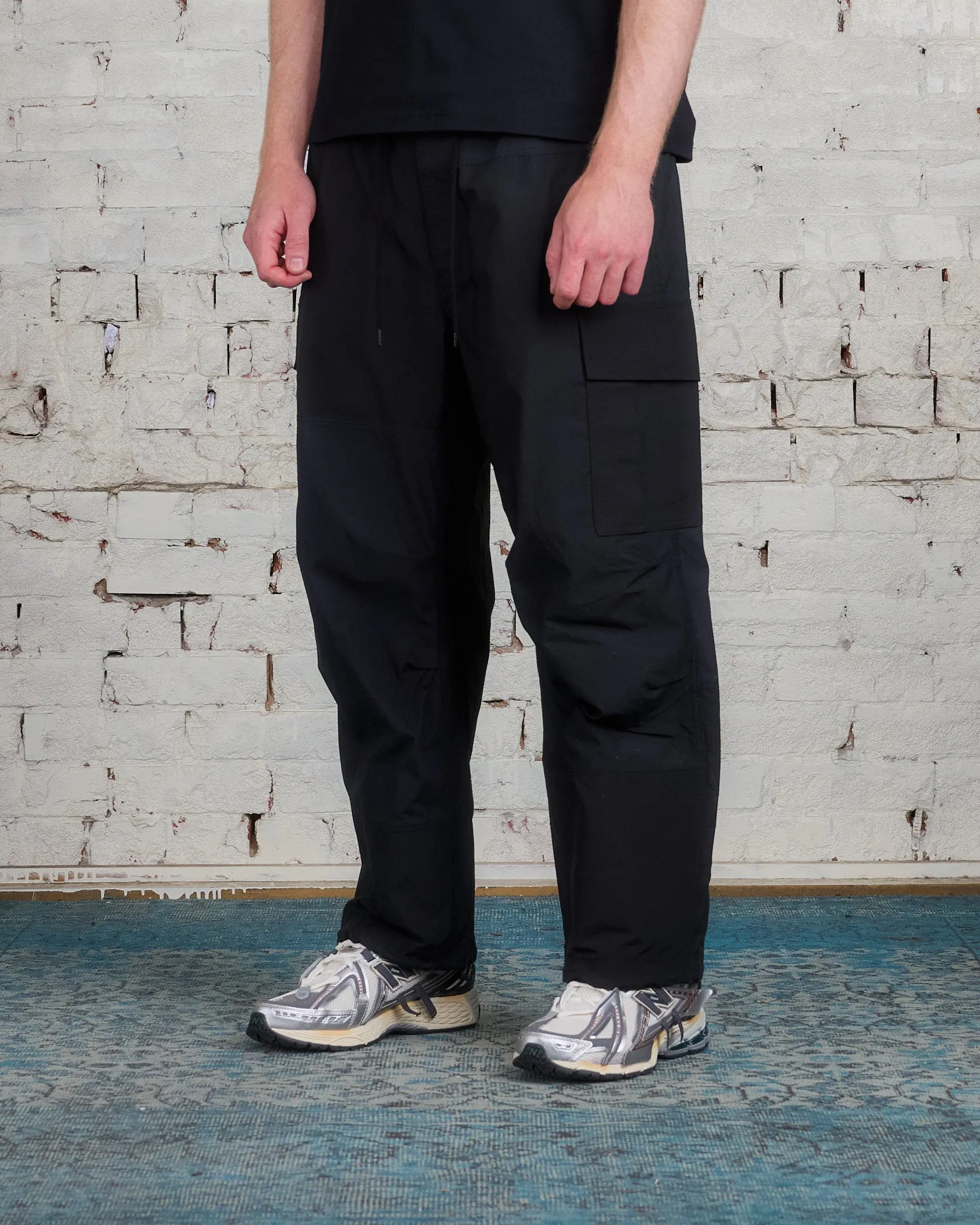 COMME des GARÇONS HOMME Cotton Nylon Mix Cloth Cargo Pant Black