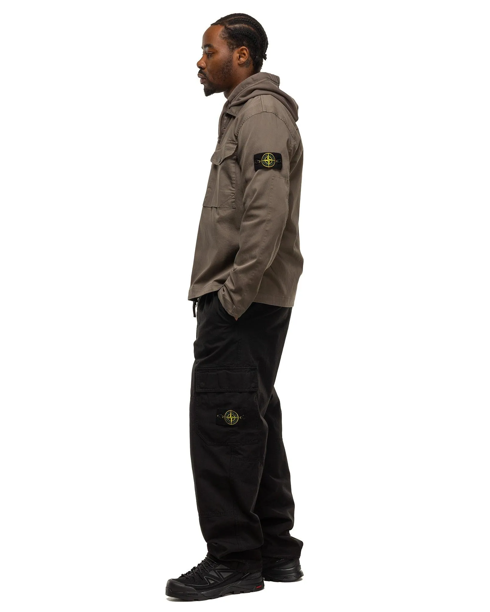 Cotton Ripstop Relaxed Cargo Black