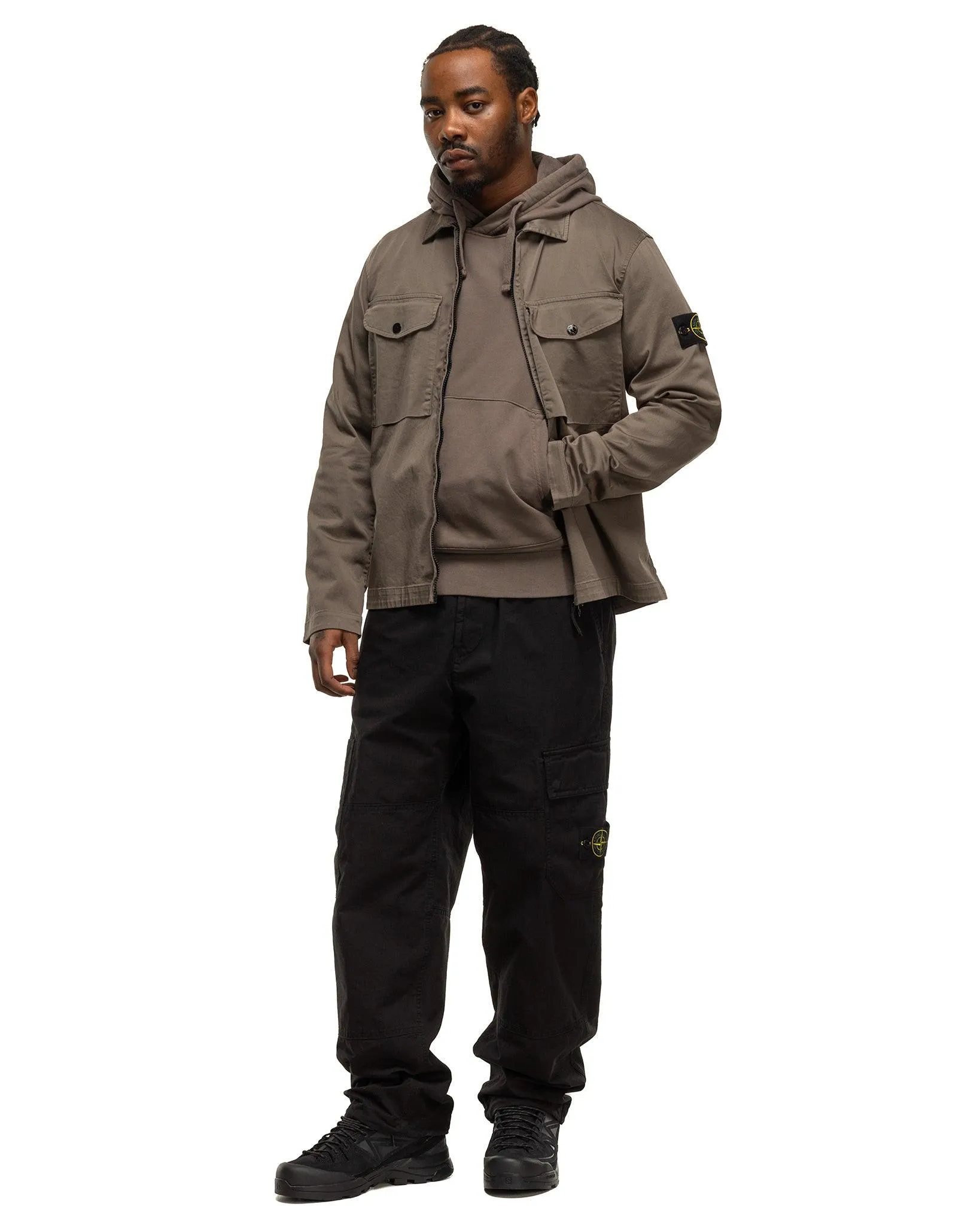 Cotton Ripstop Relaxed Cargo Black