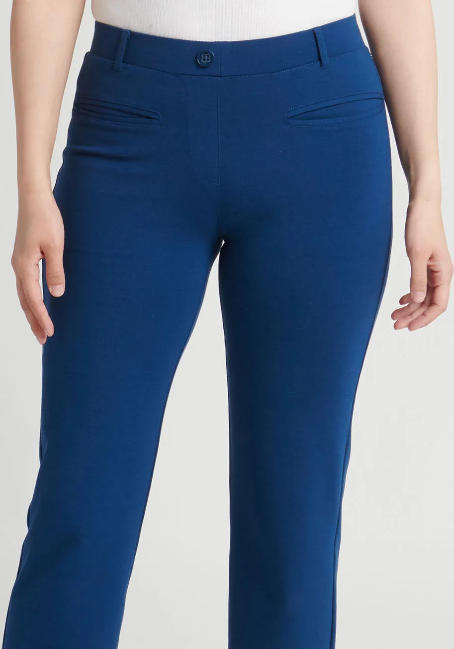 Crop | Cosmo Lite Dress Pant Yoga Pants (Poseidon)