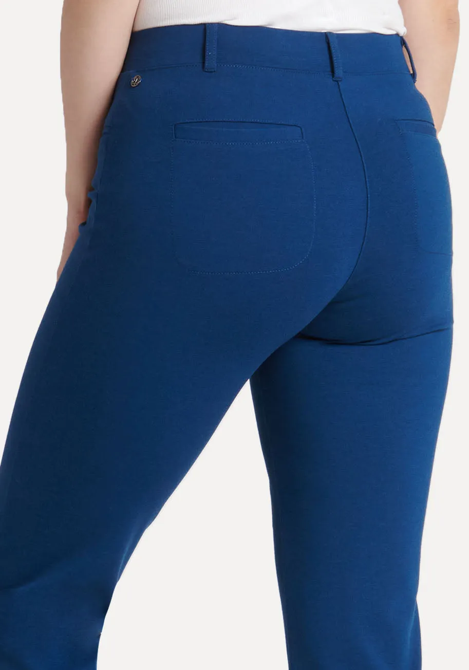 Crop | Cosmo Lite Dress Pant Yoga Pants (Poseidon)