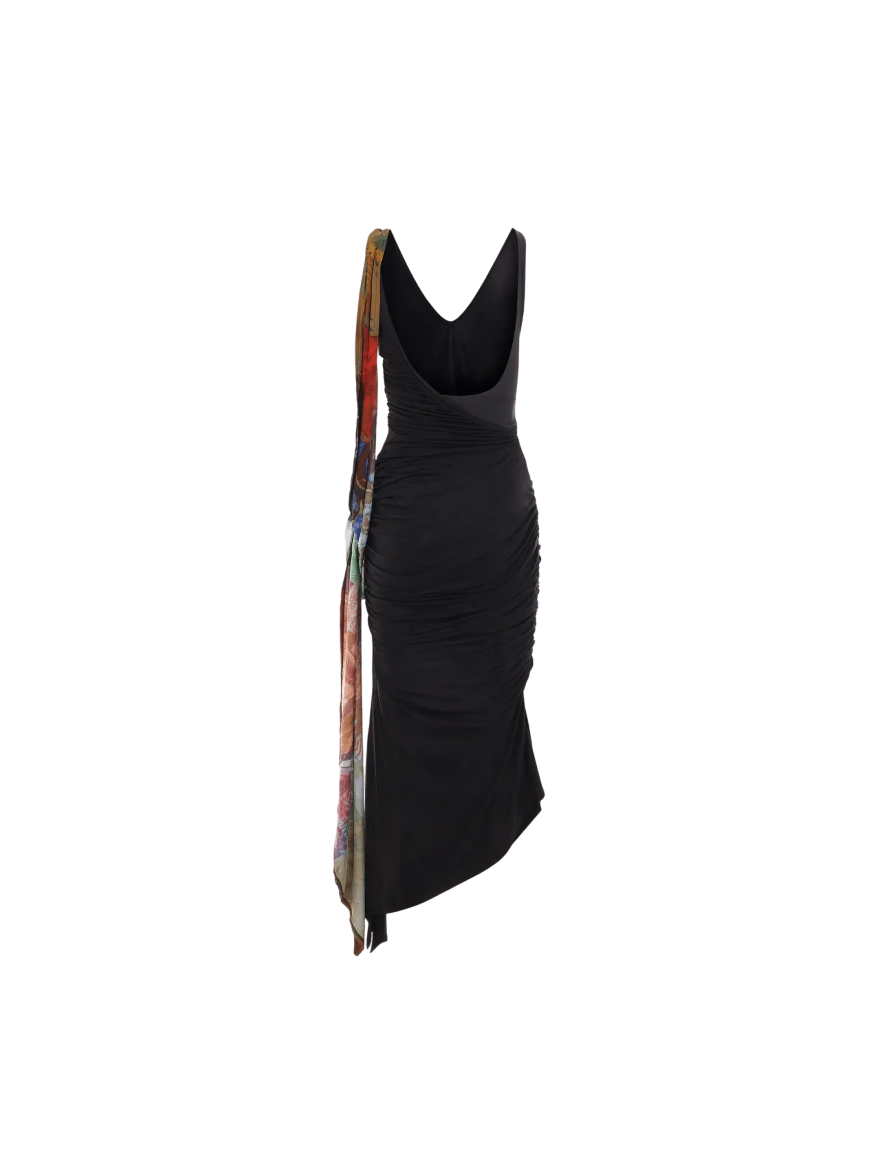 Draped Sleeveless Dress