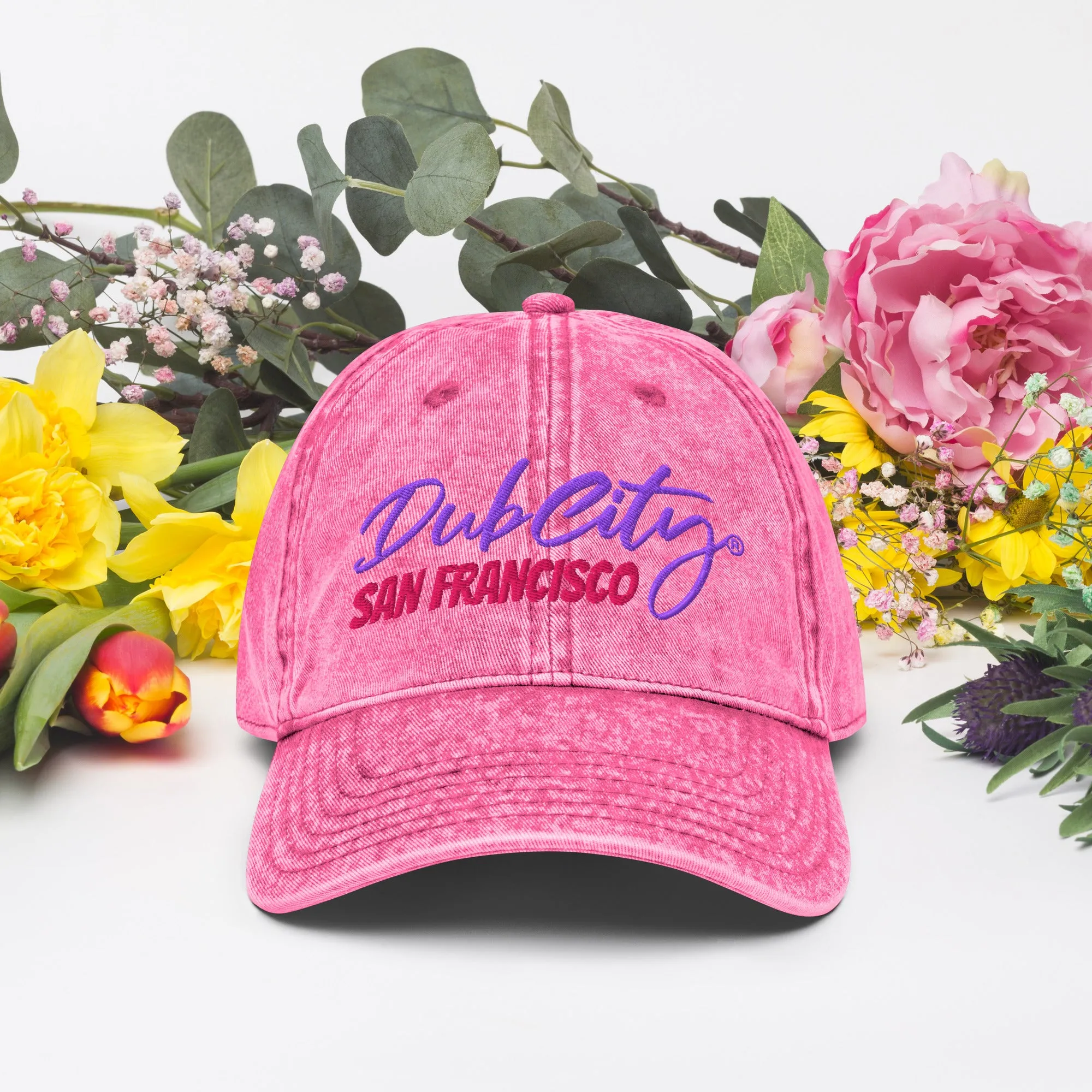 Dub City PINK Vintage Cotton Twill Cap