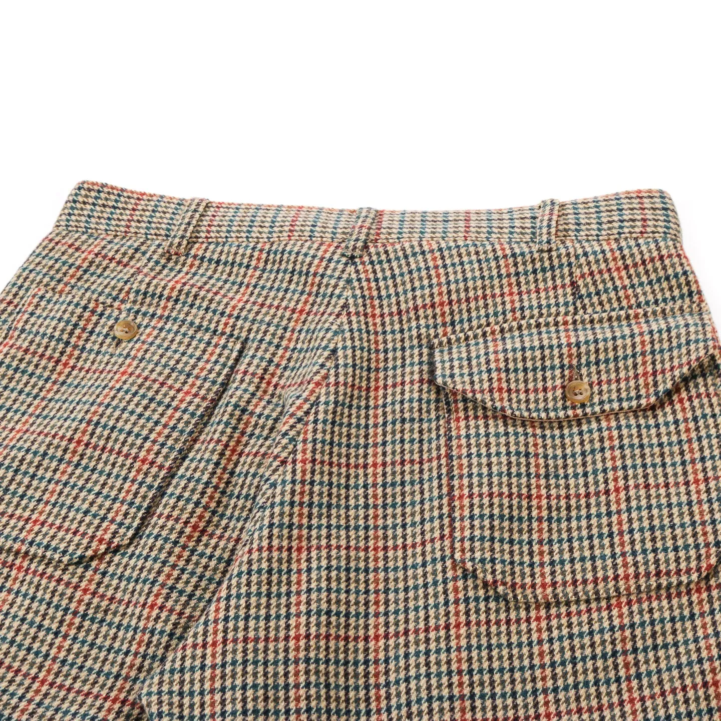 ENGINEERED GARMENTS CARLYLE PANT KHAKI GUNCLUB CHECK