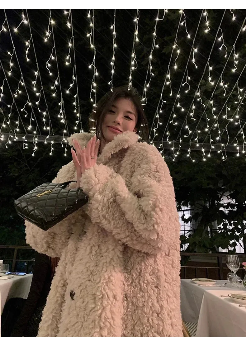 Faux Fuzzy Fur Long Coat