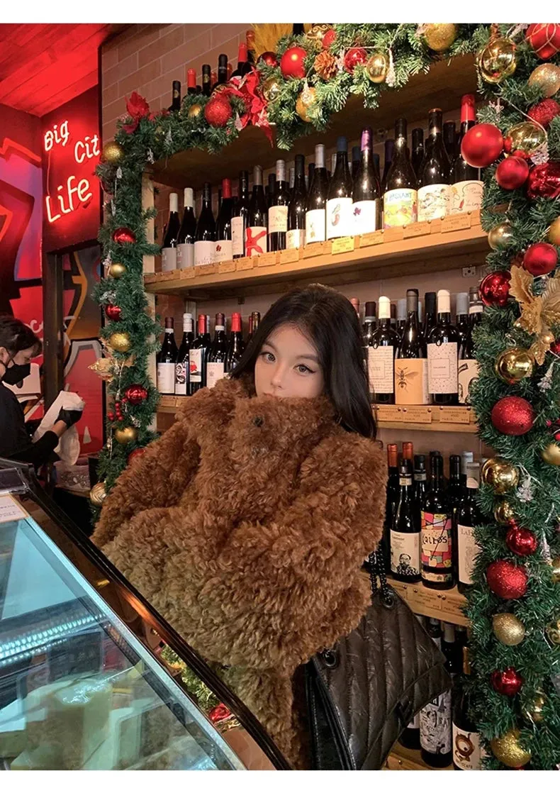 Faux Fuzzy Fur Long Coat