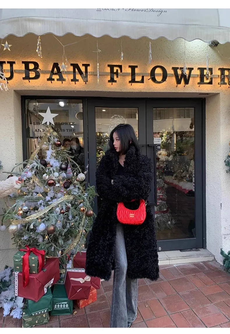 Faux Fuzzy Fur Long Coat