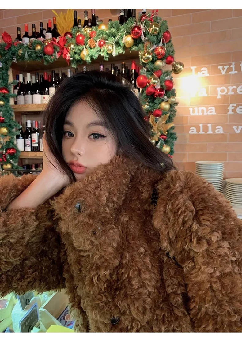 Faux Fuzzy Fur Long Coat