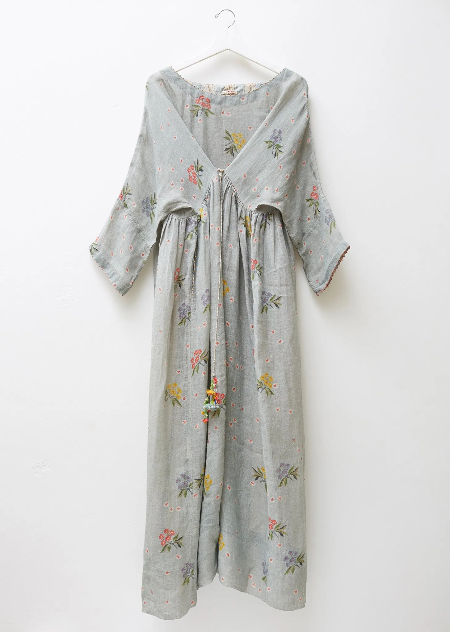 Floral Printed Linen Dress