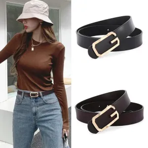 Genuine Leather Simple Smooth Buckle