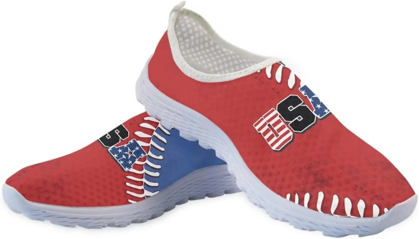 GIFTPUZZ Women's Athletic Walking Shoes Casual Mesh Comfort Work Sneakers