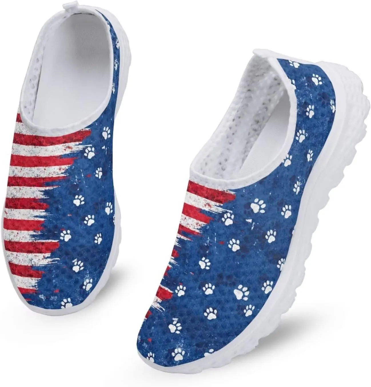 GIFTPUZZ Women's Athletic Walking Shoes Casual Mesh Comfort Work Sneakers