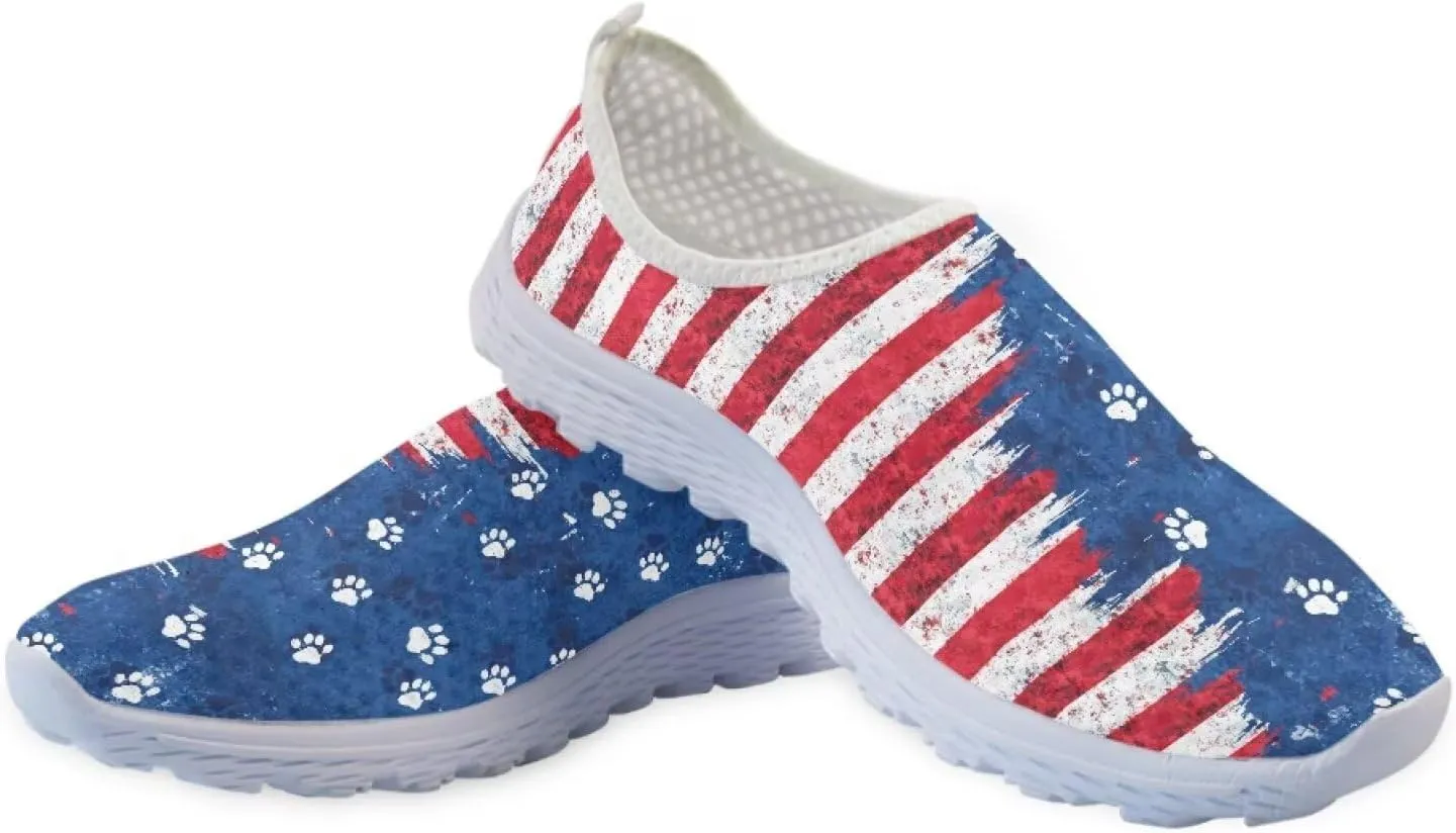 GIFTPUZZ Women's Athletic Walking Shoes Casual Mesh Comfort Work Sneakers
