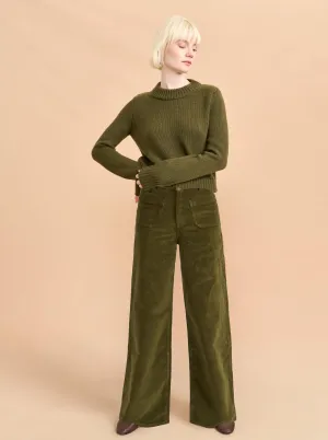 Isadora High-Rise Wide-Leg Corduroy Pant