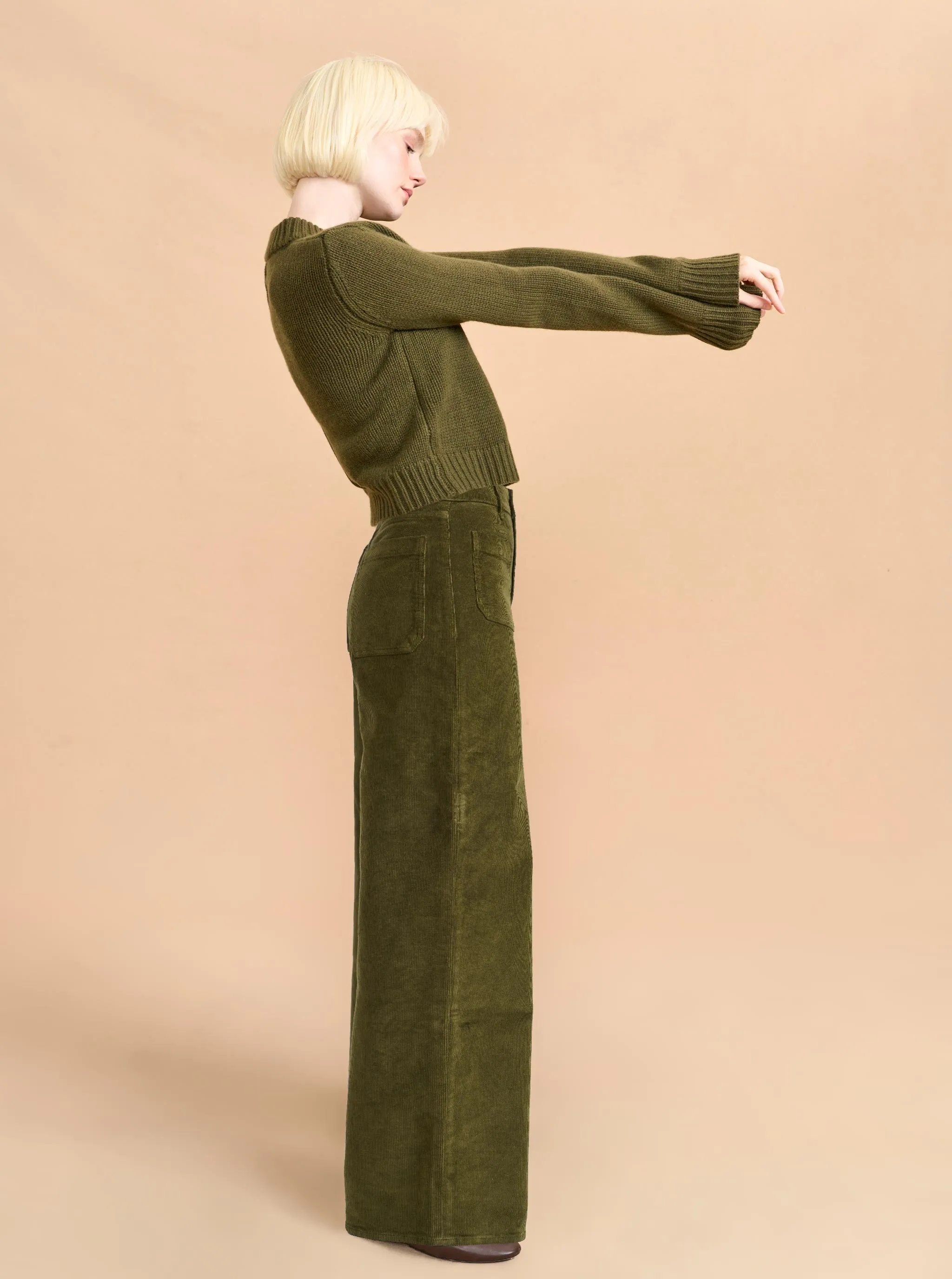 Isadora High-Rise Wide-Leg Corduroy Pant