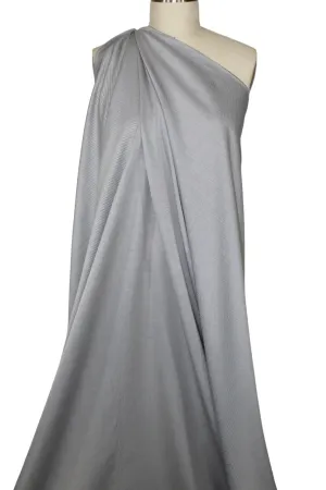 Italian Sateen Finish Twill Shirting - Gray