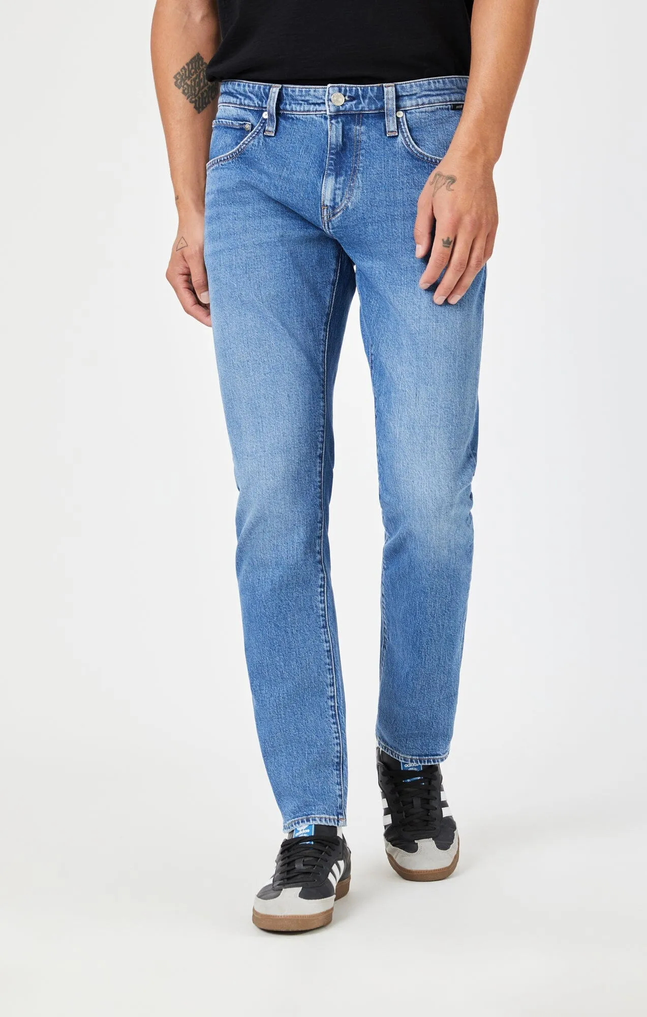 JAKE SLIM LEG IN DARK RECYCLED BLUE