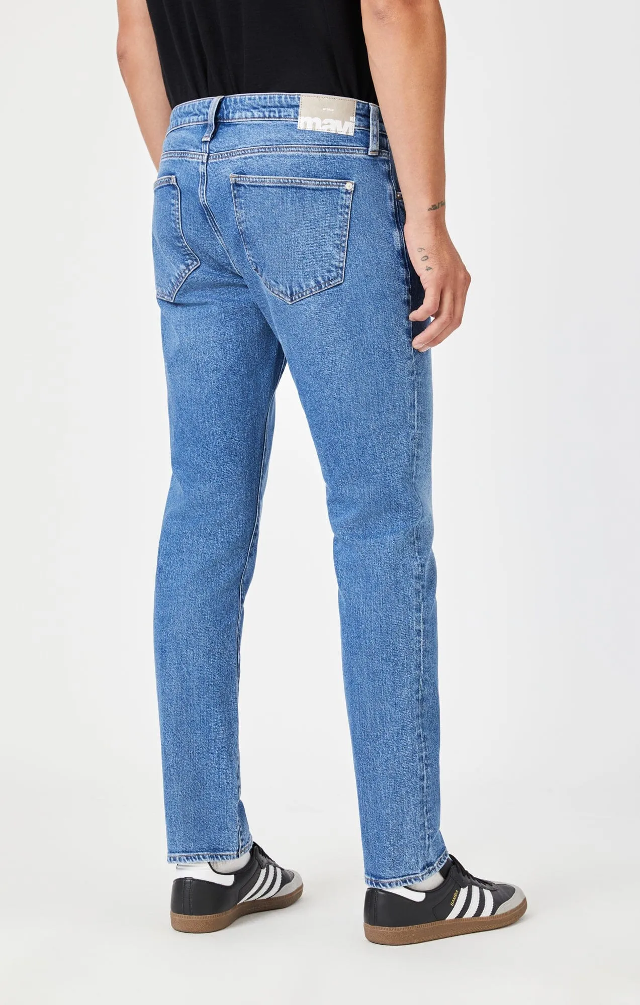 JAKE SLIM LEG IN DARK RECYCLED BLUE