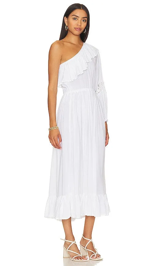 Jen's Pirate Booty Gray Maxi Dress in White