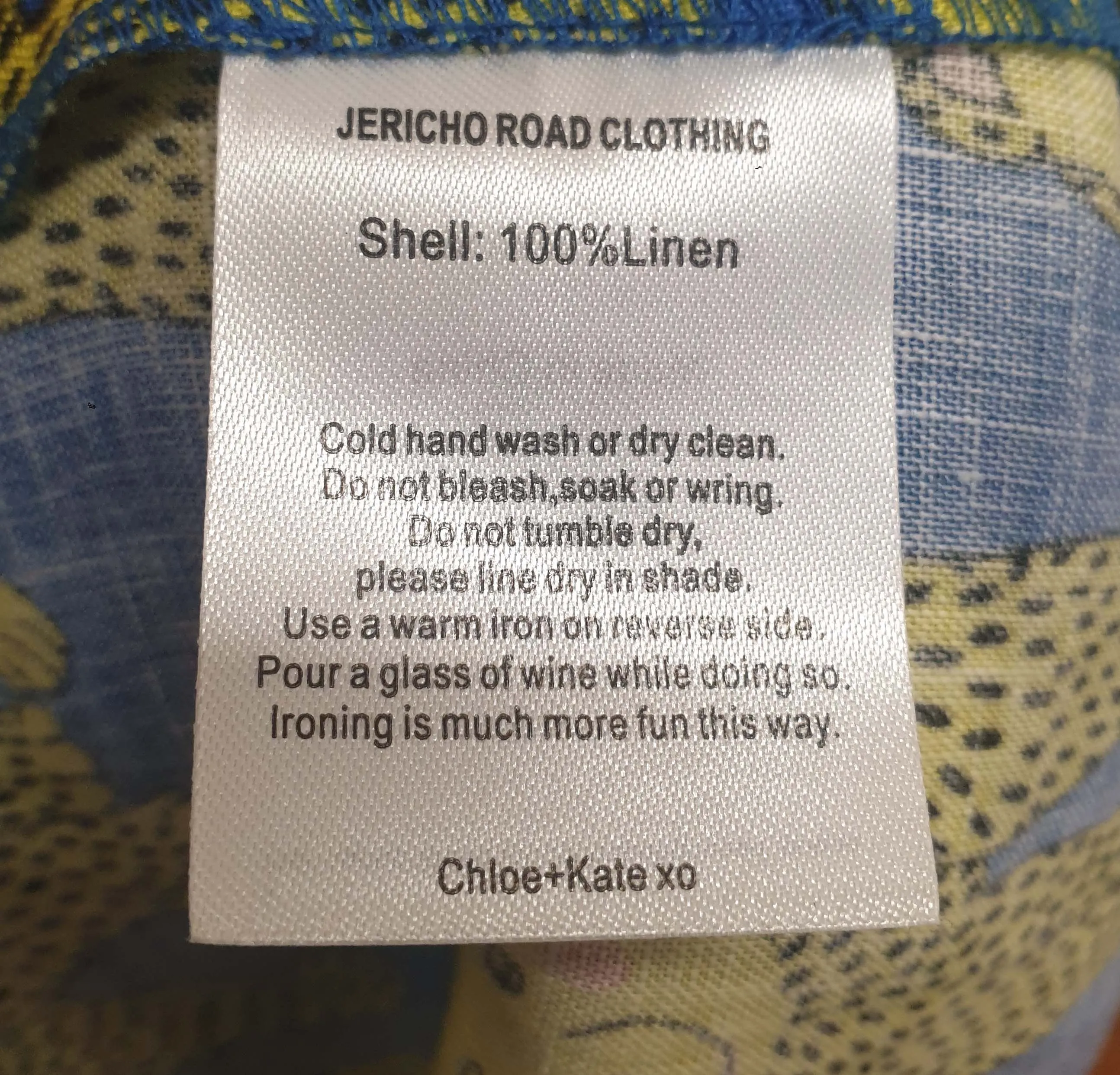 Jericho Road yellow happy bears 100% linen dress size 22