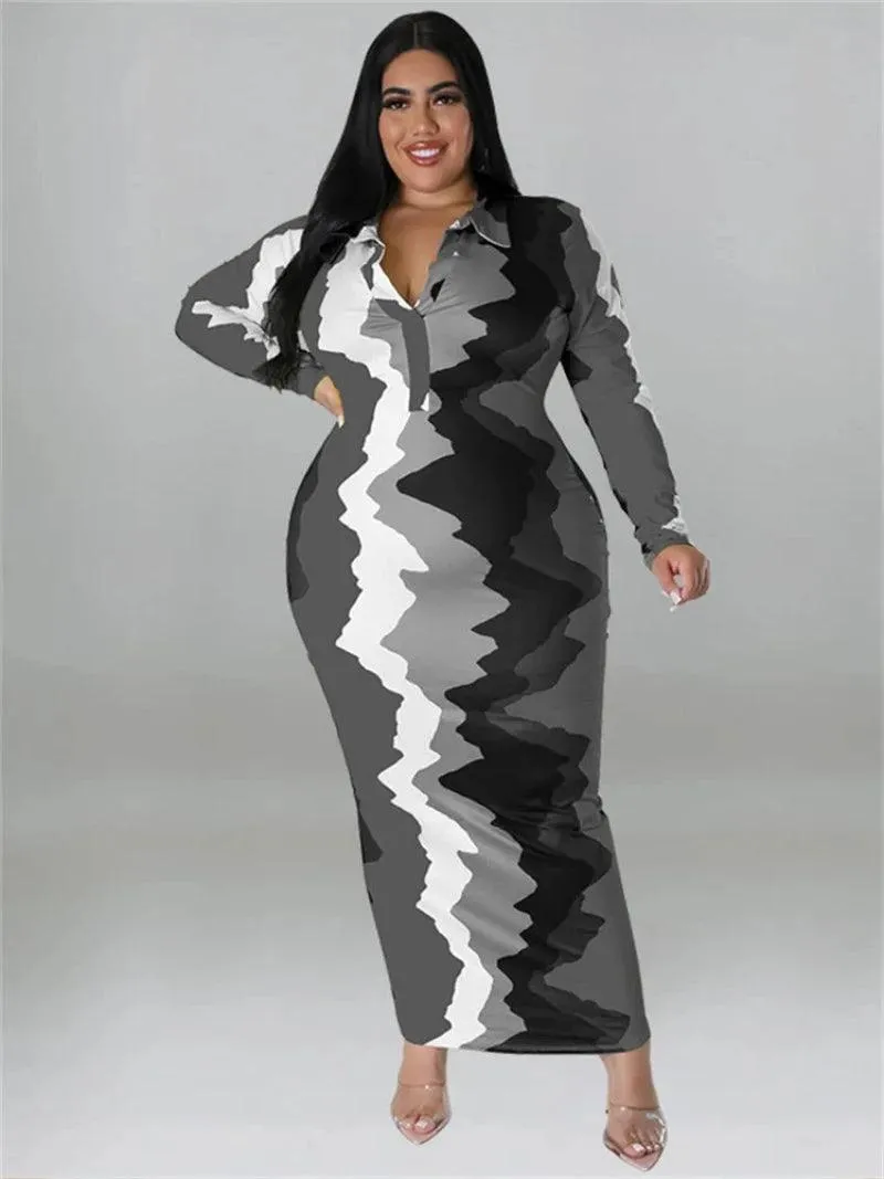 Ladies Dress Plus Size Bodycon Dress