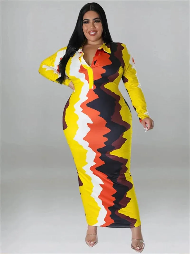 Ladies Dress Plus Size Bodycon Dress
