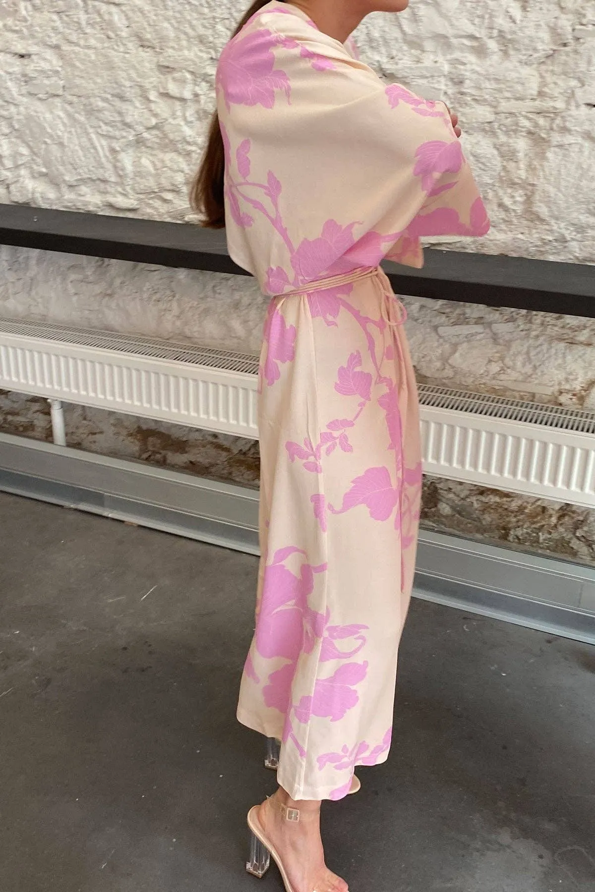 LOTTA | Kimono Dress - Nude & Pink