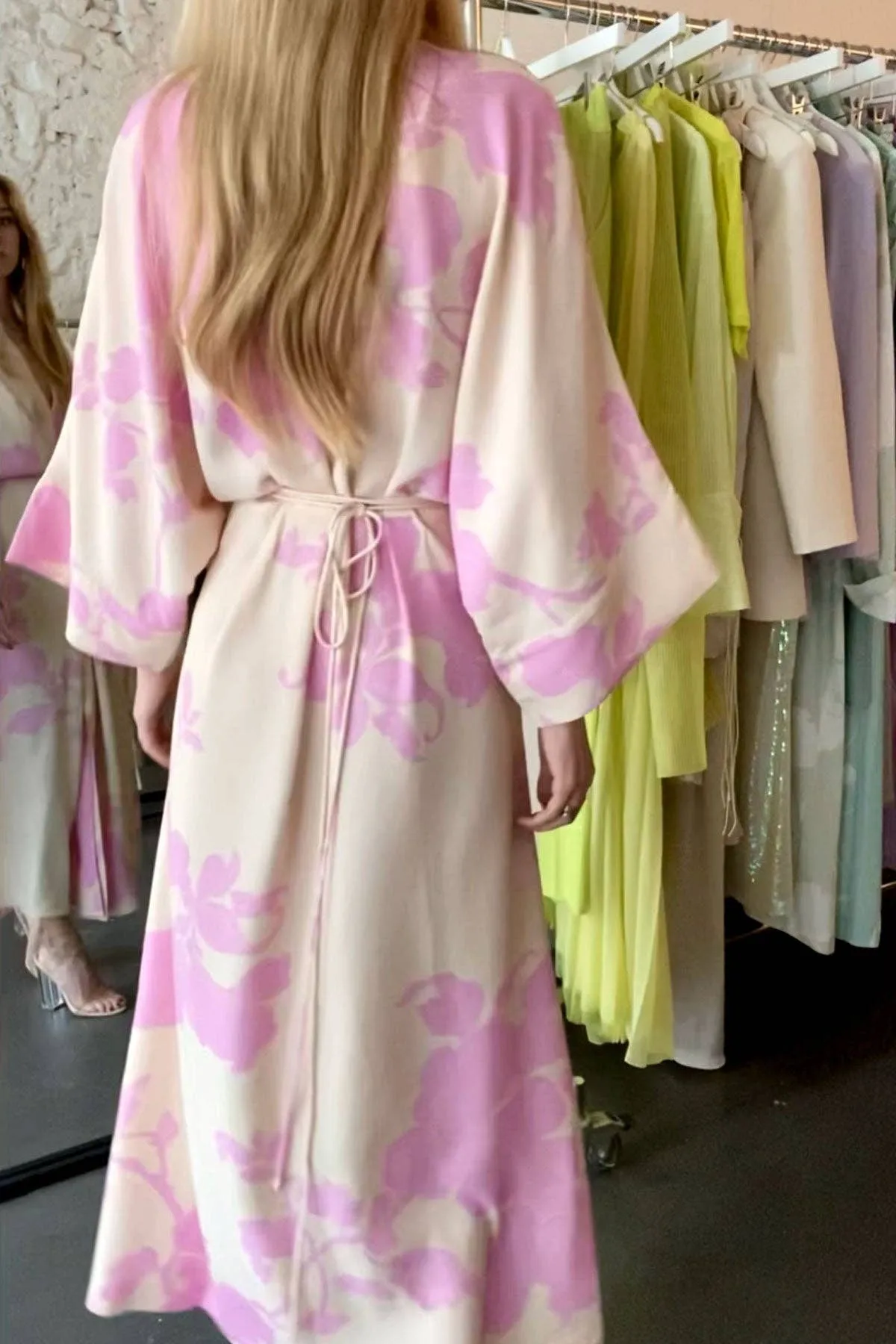 LOTTA | Kimono Dress - Nude & Pink