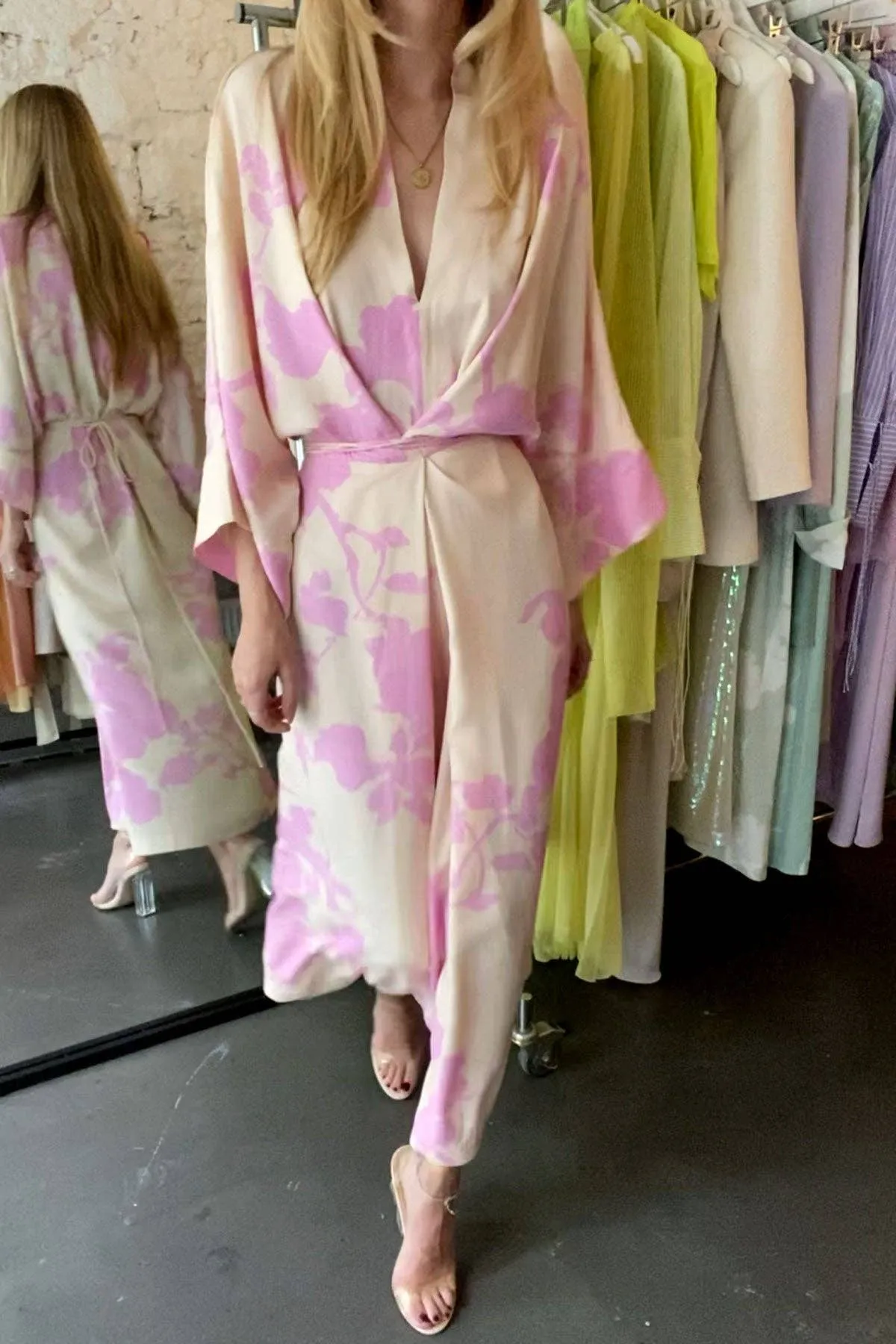 LOTTA | Kimono Dress - Nude & Pink